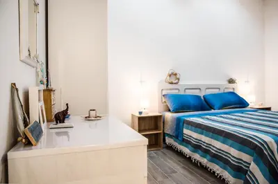 Letto o letti in una camera di Mediterranean house