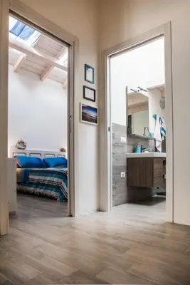 Letto o letti in una camera di Mediterranean house