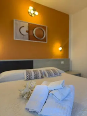 Letto o letti in una camera di Residenza Al Castello