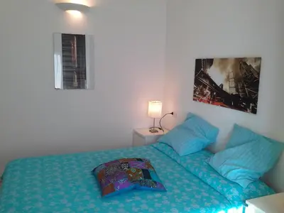 Letto o letti in una camera di Appartamento Elegante E Panoramico Con Splendida Vista Mare