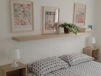 Letto o letti in una camera di Casa Gianfabio