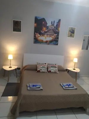 Letto o letti in una camera di Sa Sindria