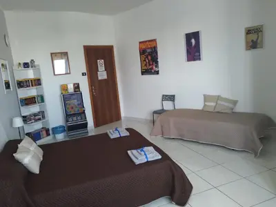 Letto o letti in una camera di Sa Sindria
