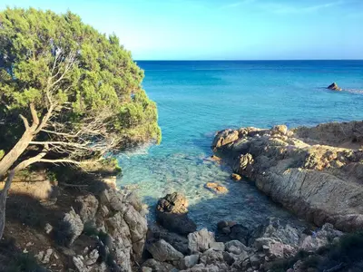 Paesaggio naturale nelle vicinanze della villa