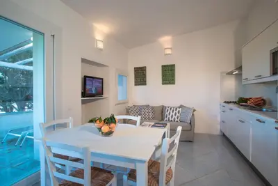 Cucina o angolo cottura di Sul Mare Sardegna Villa Criside