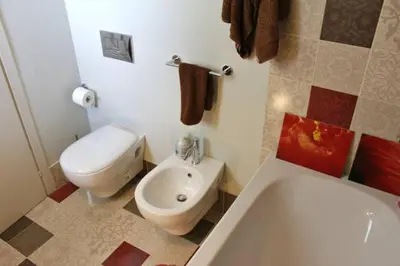 Bagno di Mini Attico panoramico con terrazza