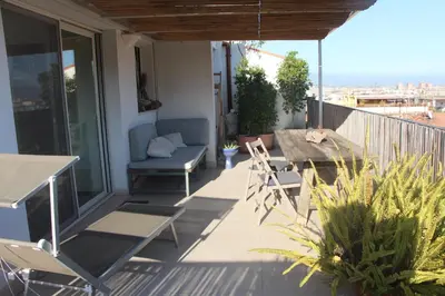 Balcone o terrazza di Mini Attico panoramico con terrazza