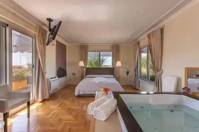 Letto o letti in una camera di Aquae Sinis Laguna