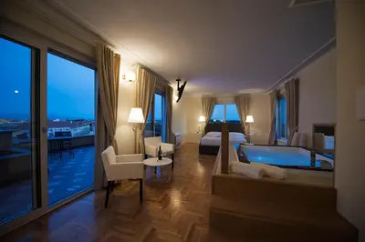 Letto o letti in una camera di Aquae Sinis Laguna