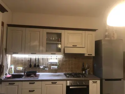 Cucina o angolo cottura di Sardegna-Ferienwohnung mit emotionale Meeres Blick