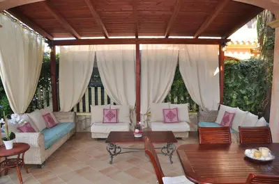 Area soggiorno di Villa Eva Luxury Villasimius