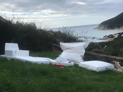 Paesaggio naturale nelle vicinanze della villa