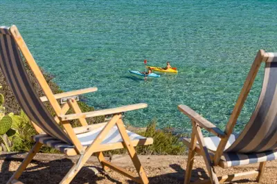 Paesaggio naturale nelle vicinanze della villa