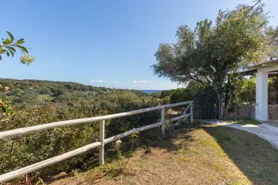 Paesaggio naturale nelle vicinanze della villa