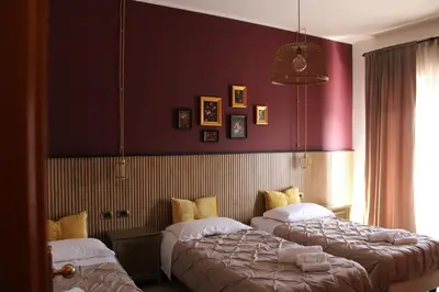 Letto o letti in una camera di Hotel Monte Sirai