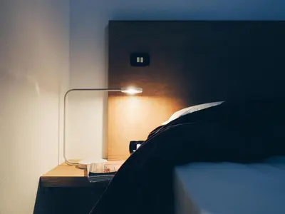 Letto o letti in una camera di Casa Anna