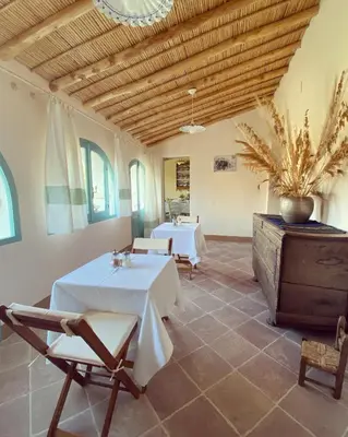 Area soggiorno di B&B Su Strintu