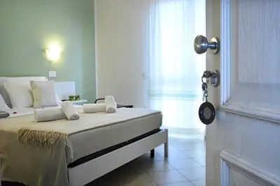 Letto o letti in una camera di Hotel Stella D'Oro