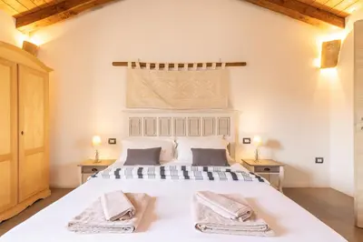 Letto o letti in una camera di B&B Stentadì