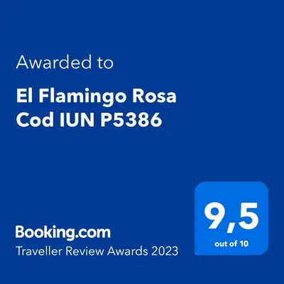 Certificato, attestato, insegna o altro documento esposto da Casa vacanze El Flamingo Rosa