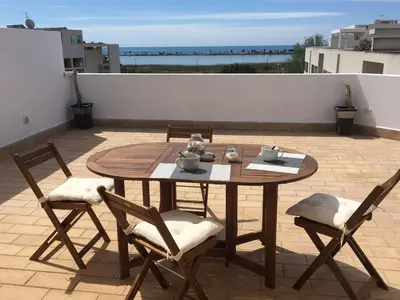 Balcone o terrazza di Attico vista mare