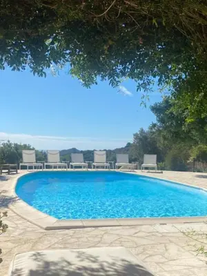 Piscina di Villa Bellavista con piscina privata, vista mare vicino a Villasimius o nelle vicinanze
