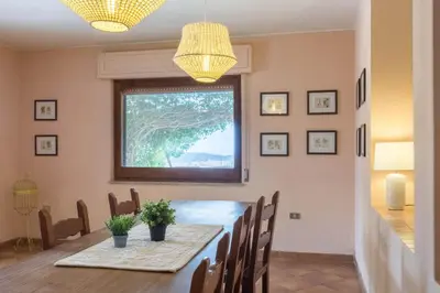 Planimetria di Villa Bellavista con piscina privata, vista mare vicino a Villasimius
