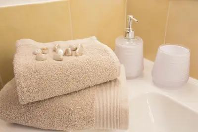 Letto o letti in una camera di Villa Amelia