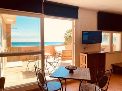 TV o dispositivi per l'intrattenimento presso Attico La Terrazza sul Mare
