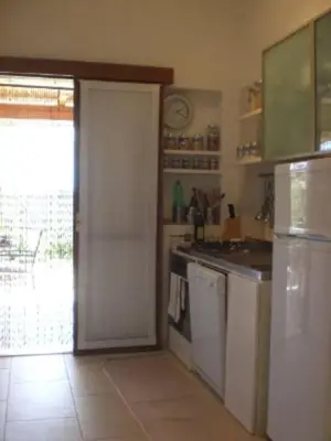 Cucina o angolo cottura di Casa Vacanza la terrazza panoramica a 200 mt dal mare