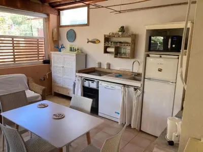 Cucina o angolo cottura di Villasimius villetta a 300 mt dalla spiaggia Via Libeccio n 67