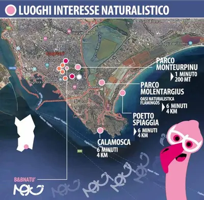 Paesaggio naturale nelle vicinanze del bed & breakfast
