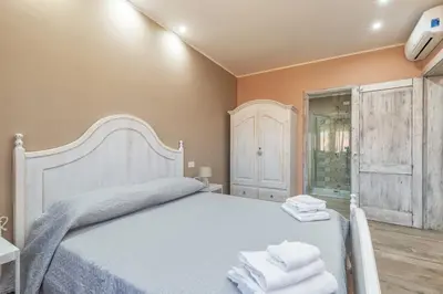 Letto o letti in una camera di B&B da Chiara