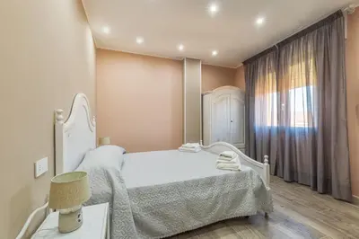Letto o letti in una camera di B&B da Chiara