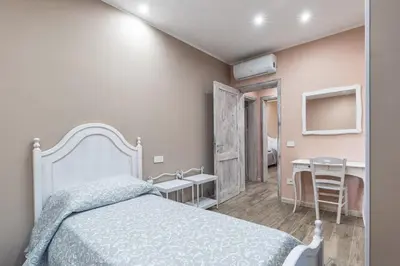 Letto o letti in una camera di B&B da Chiara