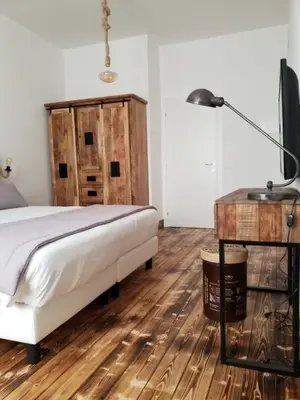 Letto o letti in una camera di Piccolo Feudo
