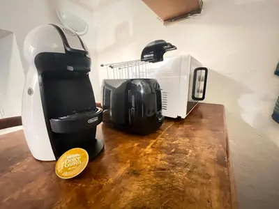 Set per la preparazione di tè e caffè presso Stella Marina Appartamento