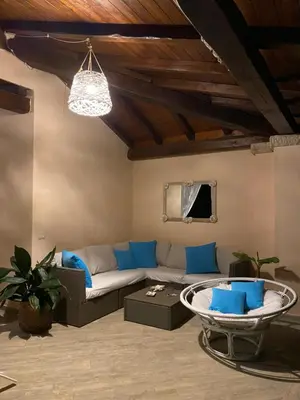 Area soggiorno di Villa della pietra