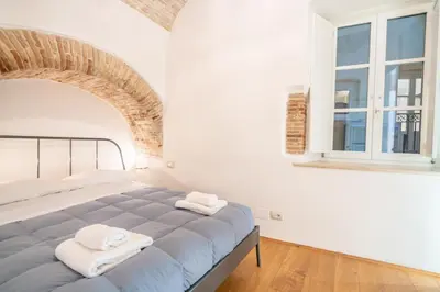 Letto o letti in una camera di Archi di Castello, Storia e Design 3Br-WiFi-AC