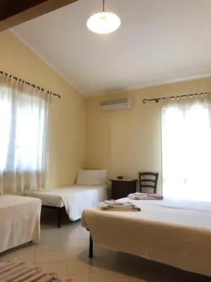 Letto o letti in una camera di Domus Birdi