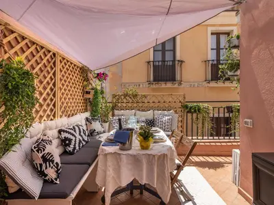 Area soggiorno di Cagliari Marina House