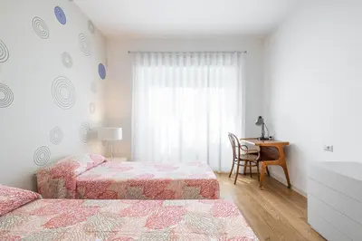 Letto o letti in una camera di A Luxury apartment at Cagliari Poetto Beachfront
