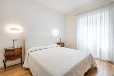 Letto o letti in una camera di A Luxury apartment at Cagliari Poetto Beachfront