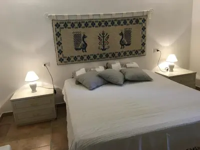 Letto o letti in una camera di Villa Dante