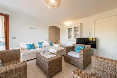 Area soggiorno di Villa Acquamarina semi detached villa with private pool and wifi