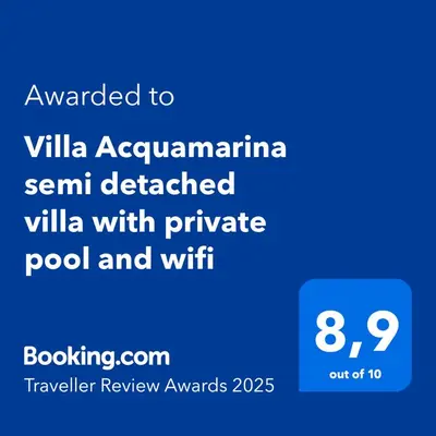 Planimetria di Villa Acquamarina semi detached villa with private pool and wifi