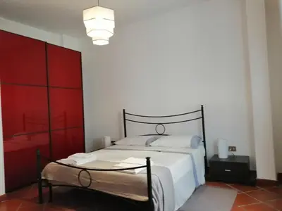 Letto o letti in una camera di Casa Diego