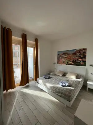 Letto o letti in una camera di Red Moon