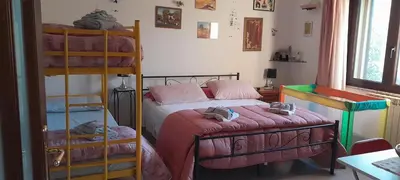 Letto o letti in una camera di Le Calle