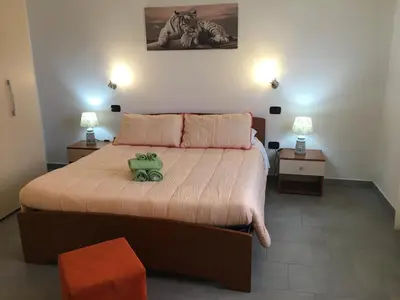 Letto o letti in una camera di Casa jole